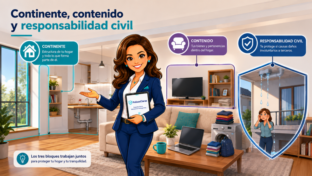 Qué es Continente, Contenido y Responsabilidad Civil